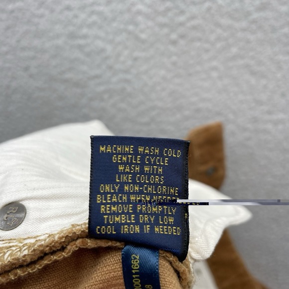 Polo Ralph Lauren Corduroy Pants Womens 4 (30x31) Brown Skinny Stretch 5 Pocket - Picture 12 of 14